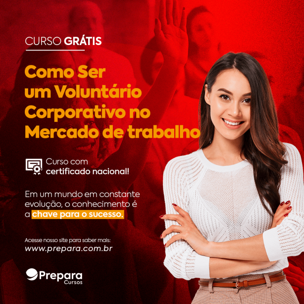 CURSO GRÁTIS- Como ser um voluntário corporativo no mercado de trabalho