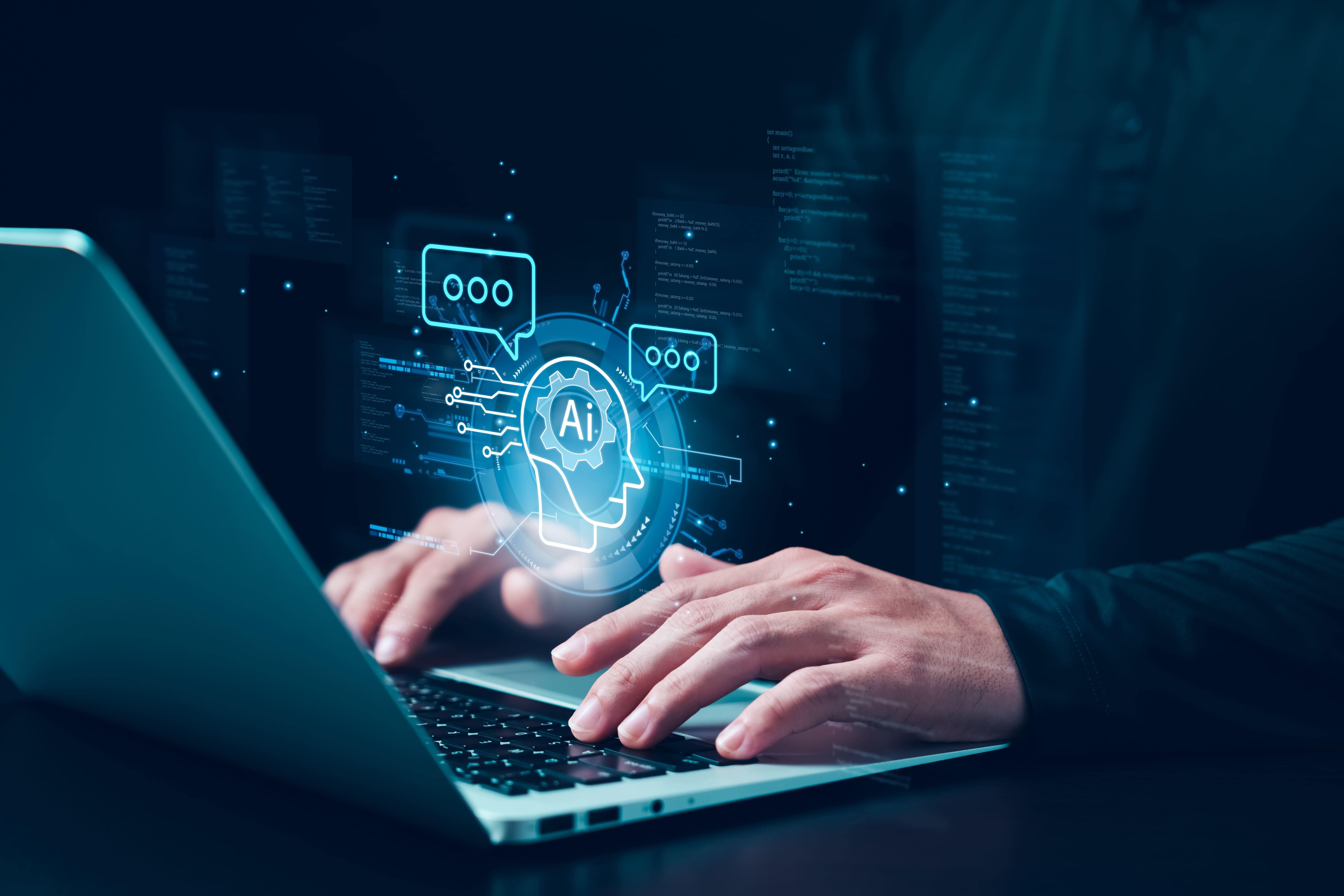 maos-no-notebook-holograma-inteligencia-artificial